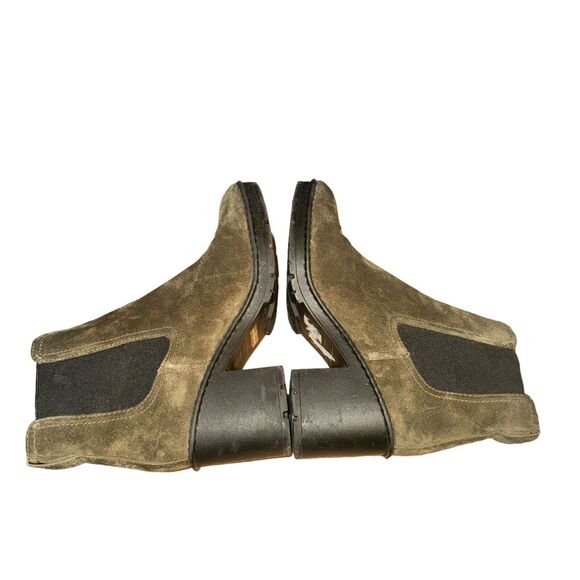 Vince Henderson Chelsea Heel Boot Women's Size 9.5 M Brown Suede Water Repellant - Picture 6 of 9